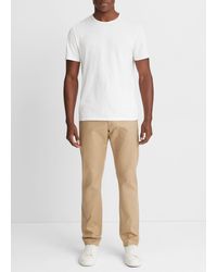 Vince - Garment Dye Short-sleeve T-shirt, Optic White, Size M - Lyst