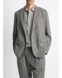 Vince - Italian Wool-Blend Flannel Blazer - Lyst