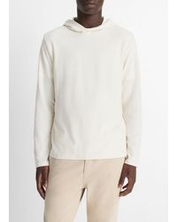Vince - Pima Cotton Piqué Hoodie - Lyst