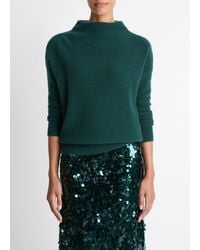 Vince - Plush Cashmere Funnel-Neck Sweater - Lyst