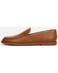 Vince - Sloan Leather Loafer, Brown, Size 6.5 - Lyst