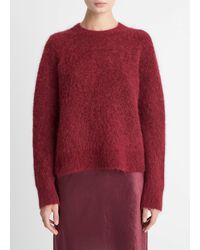 Vince - Brushed Alpaca-Blend Crew Neck Sweater - Lyst