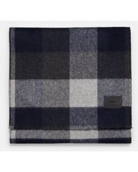 Vince - Stafford Plaid Wool And Cashmere Double-face Scarf, Multicolor - Lyst
