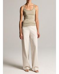Vince - Colette High-Rise Cotton Twill Bias Pant - Lyst