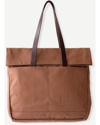 Vince - Makr Canvas And Leather Fold Weekender Revised - Lyst