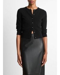 Vince - Metal Button Cardigan - Lyst