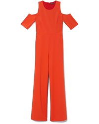 Vince Camuto Cold-shoulder Jumpsuit - Red