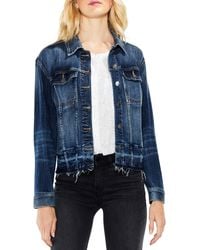 vince camuto white denim jacket