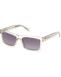 Guess - Gu00221 57Z Sunglasses Injected Squared Normal - Lyst