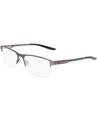 Nike - 8045 071 Optical Frames Metal Squared Normal Photochromatic - Lyst