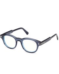 Tom Ford - Ft6121-B 090 Optical Frames Acetate Round Normal - Lyst