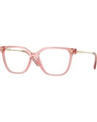 Versace - Ve3388U 5322 Optical Frames Injected Transparent Squared Normal - Lyst
