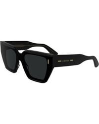 Calvin Klein - Ck24533S 001 Sunglasses Acetate Squared Normal - Lyst
