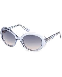 Guess - Gu00287 90W Sunglasses Injected Round Normal - Lyst