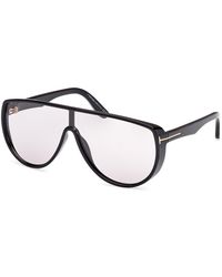 Tom Ford - Ft1182 Achilles 01A Sunglasses Injected Smoke Mask Photochromatic - Lyst