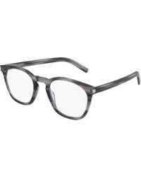 Saint Laurent - Sl 30 Slim 006 Optical Frames Acetate Squared - Lyst