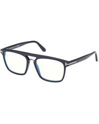 Tom Ford - Ft6080-B 001 Optical Frames Acetate Squared Normal - Lyst