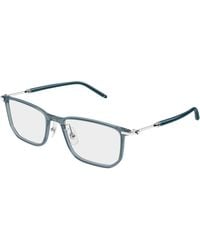Montblanc - Mb0523O 003 Optical Frames Injected Transparent Squared - Lyst