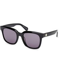 MAX&Co. - Mo0146 01A Sunglasses Acetate Smoke Squared Normal - Lyst