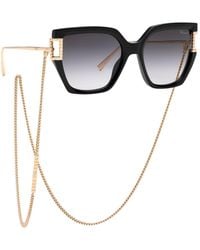 Chopard - Ikch378 0Blk Sunglasses Acetate Smoke Geometric Anti-Glare Nuanced - Lyst