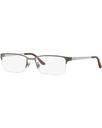 Ralph Lauren - Rl5089 9282 Semi Shiny Gunmetal Optical Frames Metal Squared - Lyst