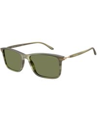 Giorgio Armani - Ar8218 61682A Sunglasses Acetate Squared Normal - Lyst