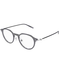Montblanc - Mb0355O 003 Optical Frames Injected Transparent Round - Lyst