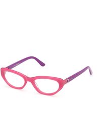 Guess - Gu50395 74 Optical Frames Acetate Round Normal - Lyst