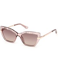 Guess - Gu00216 57F Sunglasses Injected Squared Normal - Lyst