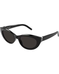 Saint Laurent - Sl M115 001 Sunglasses Acetate Cat Eye - Lyst