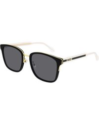 Gucci - Gg0563Skn 001 Sunglasses Acetate Squared - Lyst