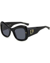 DSquared² - D2 0137/S 2M2/Ir Sunglasses Acetate Butterfly - Lyst