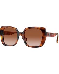 Burberry - Be4371 Helena 331613 Sunglasses Acetate Squared Normal Shaded - Lyst