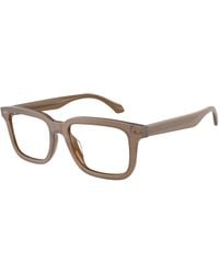 Giorgio Armani - Ar7293U 6475 Optical Frames Acetate Transparent Squared Normal - Lyst