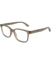 McQueen - Am0541O 011 Optical Frames Acetate Transparent Squared - Lyst