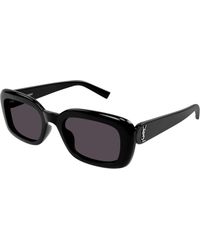 Saint Laurent - Sl M130 001 Sunglasses Acetate Squared Normal - Lyst