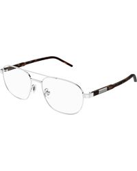 Gucci - Gg1800O 002 Optical Frames Metal Transparent Squared - Lyst