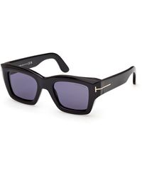 Tom Ford - Ft1154 Ilias 01V Sunglasses Acetate Squared Normal - Lyst