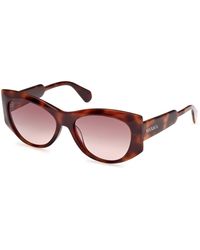 MAX&Co. - Mo0116 52F Sunglasses Acetate Round Normal - Lyst