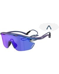 Moncler - Q74002 6291B2 Sunglasses Injected Geometric Normal - Lyst