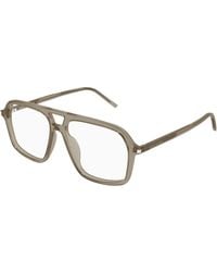 Saint Laurent - Sl 960 003 Optical Frames Acetate Transparent Pilot - Lyst