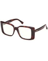 Max Mara - Mm5231-B 052 Optical Frames Acetate Squared Normal - Lyst