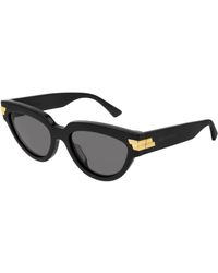 Bottega Veneta - Bv1035S 001 Sunglasses Acetate Cat Eye Normal - Lyst
