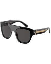 Dolce & Gabbana - Dg4398 501/87 Sunglasses Plastic Dark Squared Normal - Lyst