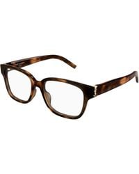 Saint Laurent - Sl M150 003 Optical Frames Acetate Transparent Squared - Lyst