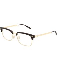 Montblanc - Mb0493Oj 003 Optical Frames Metal Transparent Squared - Lyst