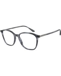 Giorgio Armani - Ar7236 5986 Optical Frames Acetate Transparent Squared Normal - Lyst