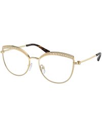 Michael Kors - Mk3072 Napier 1018 Optical Frames Metal Transparent Cat Eye Normal - Lyst