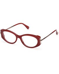 Max Mara - Mm5204 069 Optical Frames Acetate Round Normal - Lyst