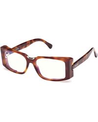 Max Mara - Mm5157-B 052 Optical Frames Acetate Squared Normal - Lyst